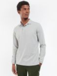Barbour Long Sleeve Polo Shirt, Grey