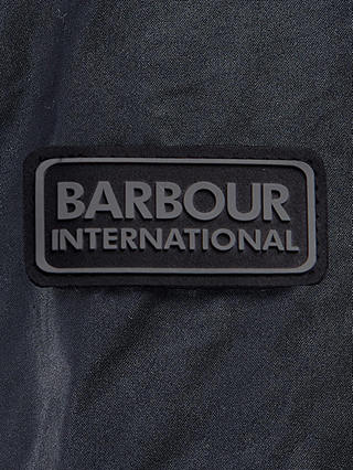 Barbour International Tourer Duke Waxed Jacket, Navy at John Lewis ...