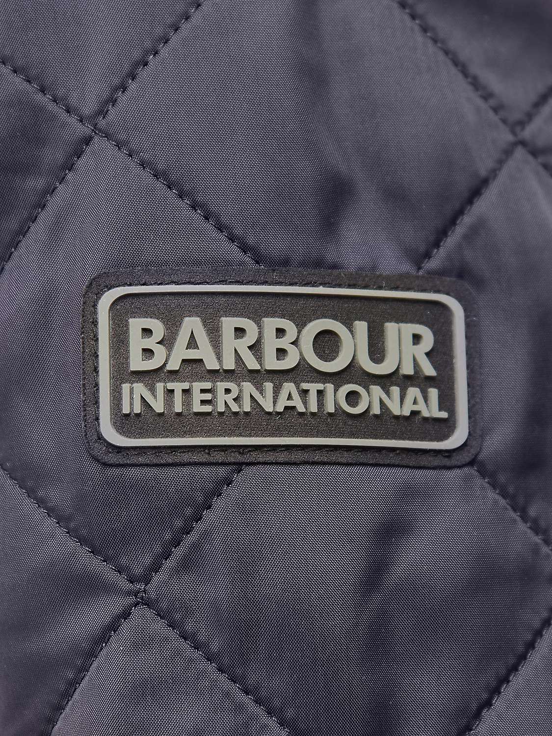 Buy Barbour International Tourer Ariel Polar Quilted Jacket, Navy Online at johnlewis.com