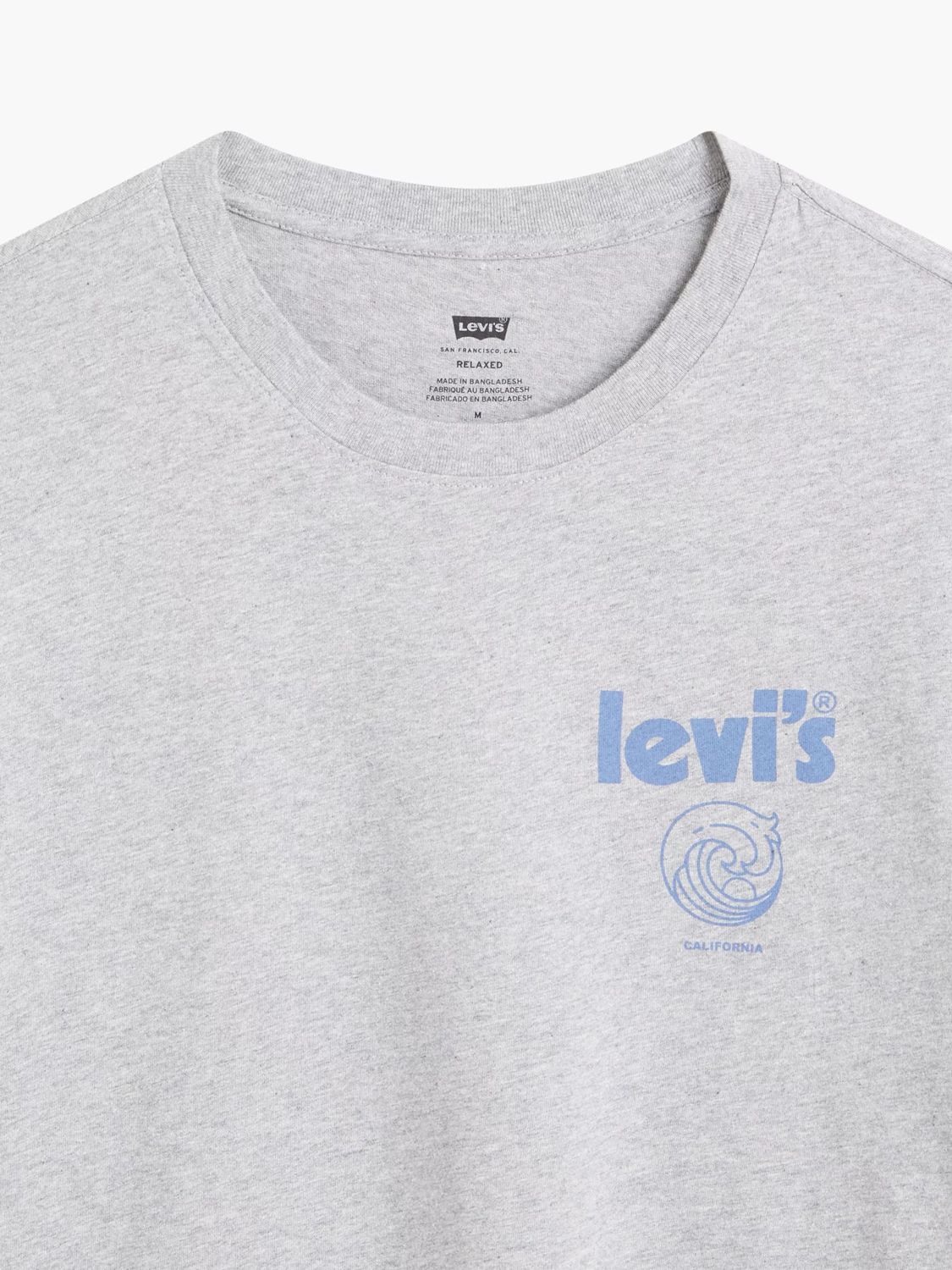 Levi's Relaxed Fit Logo Print T-Shirt, Grey