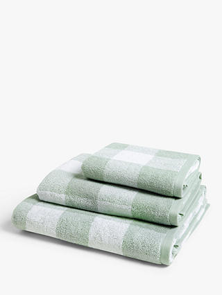 John Lewis ANYDAY Gingham Towels