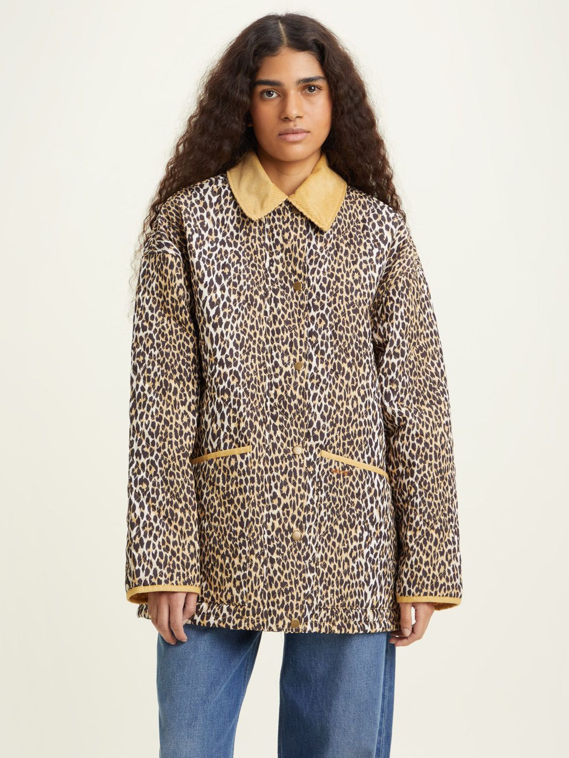 Levi's Millie Leopard Print Quilted Jacket, Multi