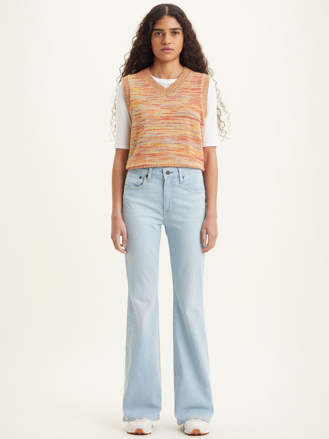 Levi's 726 High Rise Flare Jeans, Snatched at John Lewis & Partners