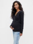 Mamalicious Caylee Long Sleeve Maternity Top, Black
