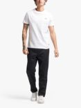 Superdry Organic Cotton Micro Embroidered T-Shirt, Optic/Optic
