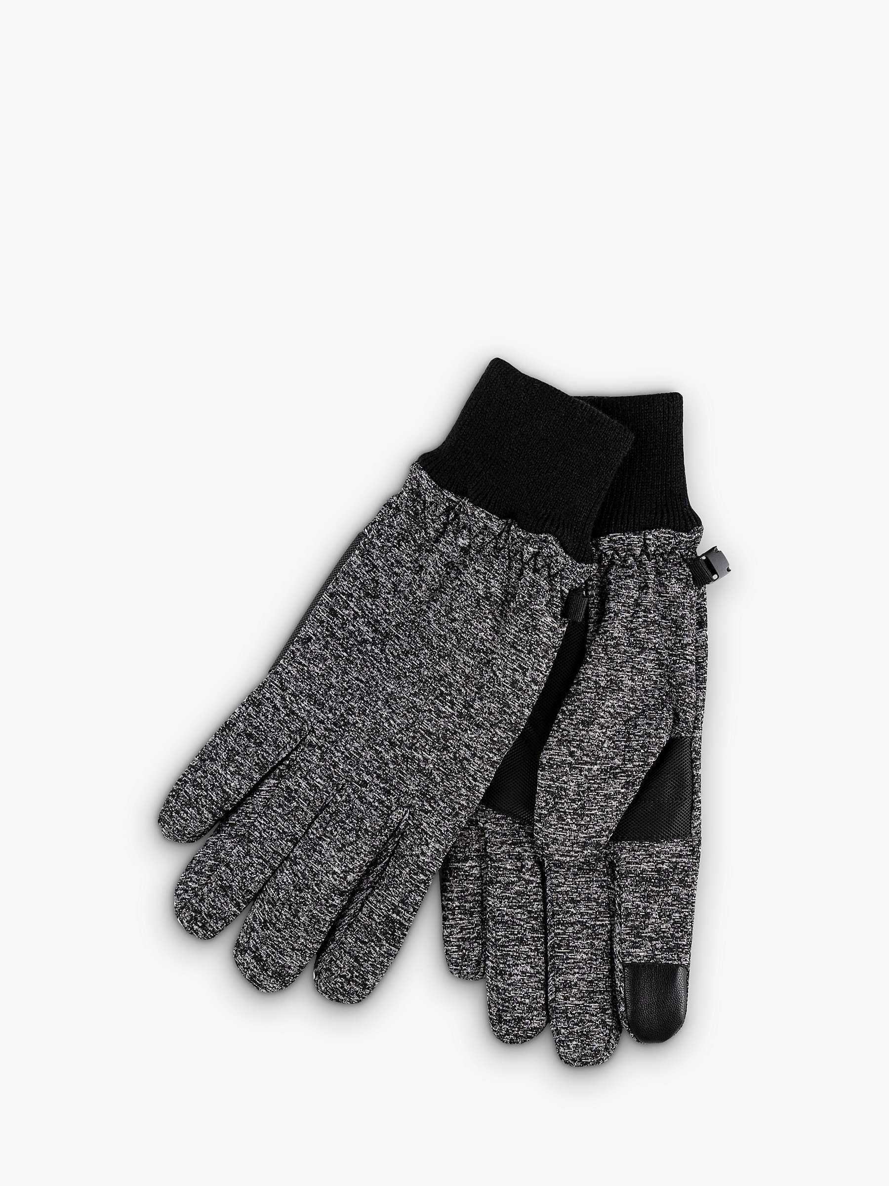 Buy totes Isotoner Water Repellent Stretch Smartouch Gloves, Black Online at johnlewis.com