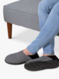 totes Iso Flex Textured Colour Block Mule Slippers, Grey/Black