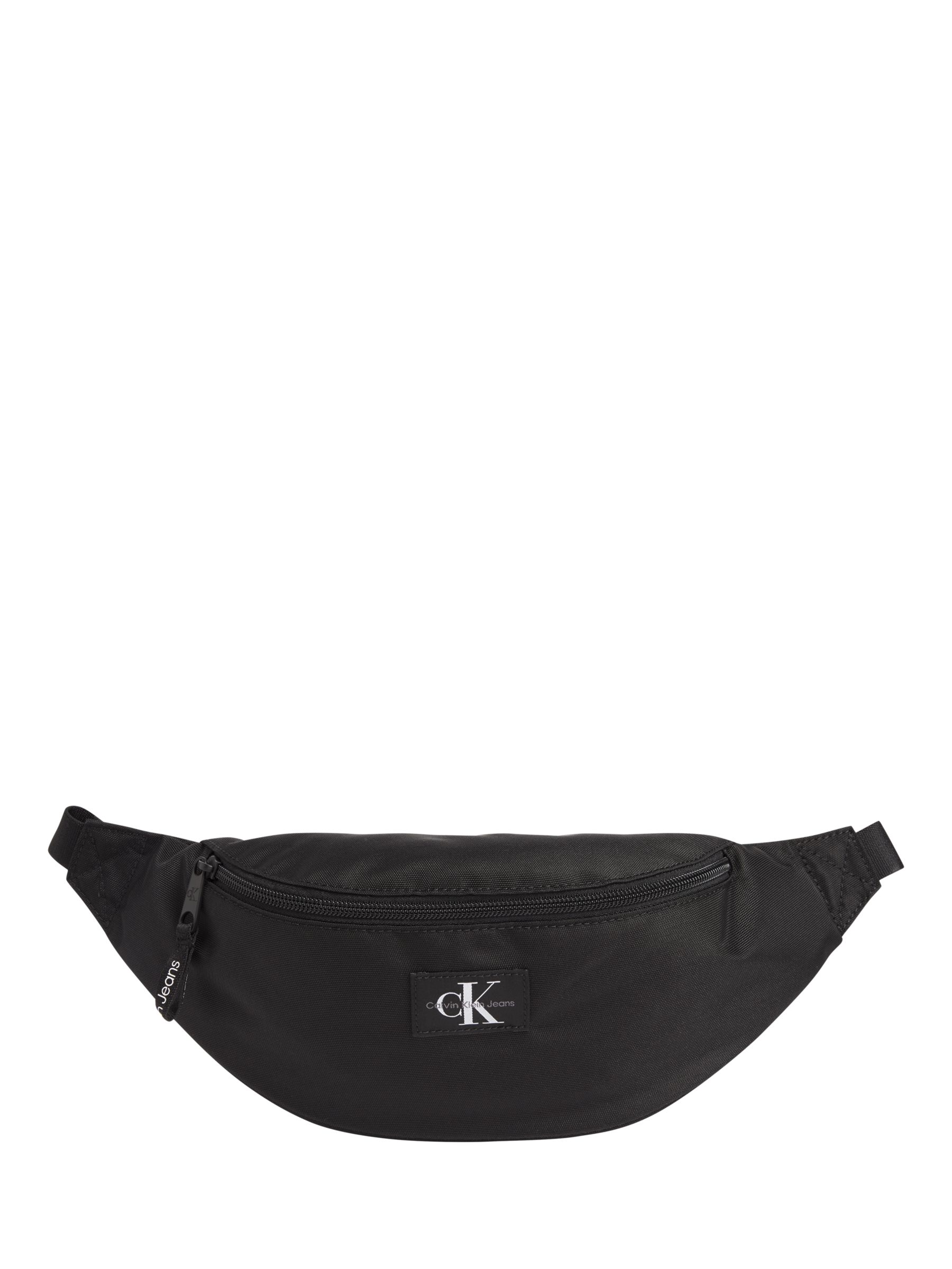 Buy Calvin Klein Logo Bum Bag, Black Online at johnlewis.com