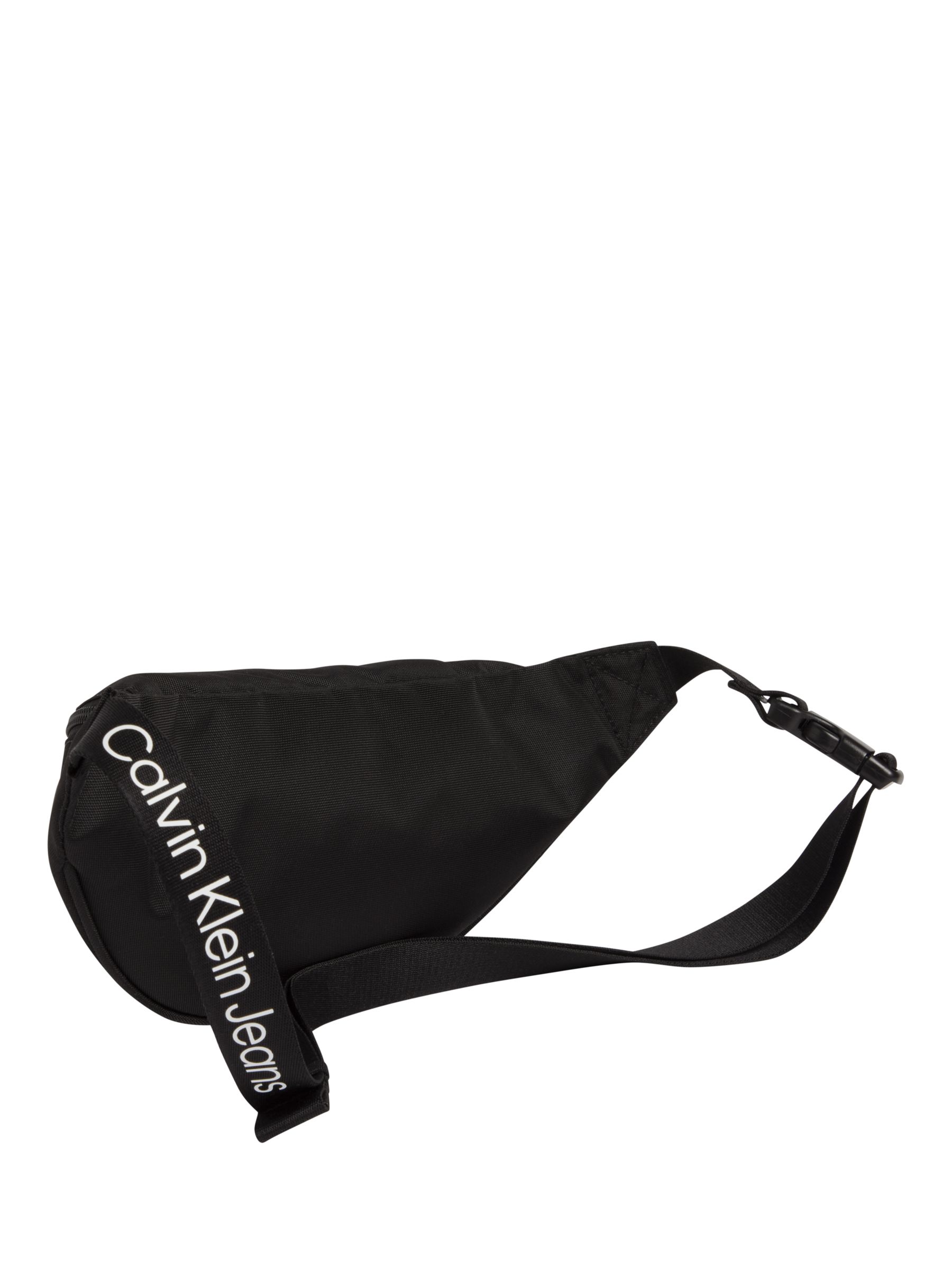 Buy Calvin Klein Logo Bum Bag, Black Online at johnlewis.com