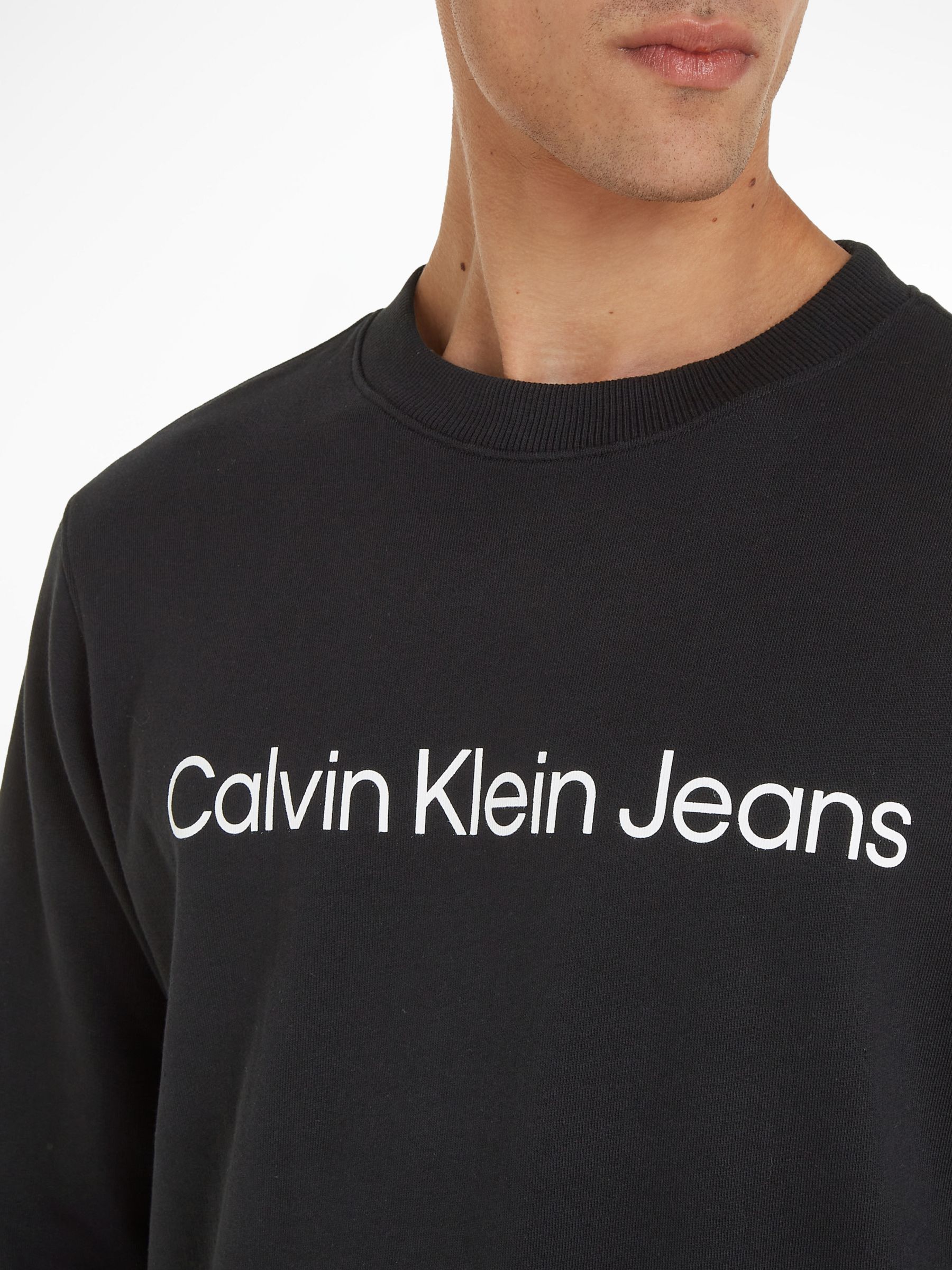 Calvin Klein Logo Sweatshirt, CK Black, M