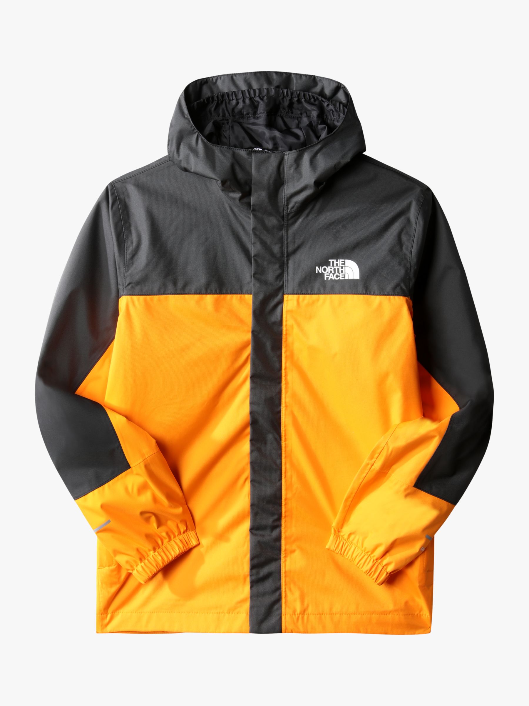 The North Face Kids' Antora Colour Block Waterproof Raincoat, Orange at ...
