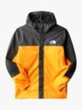 The North Face Kids' Antora Colour Block Waterproof Raincoat, Orange