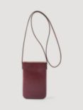 Gerard Darel Leather Phone Cross Body Bag, Redwine