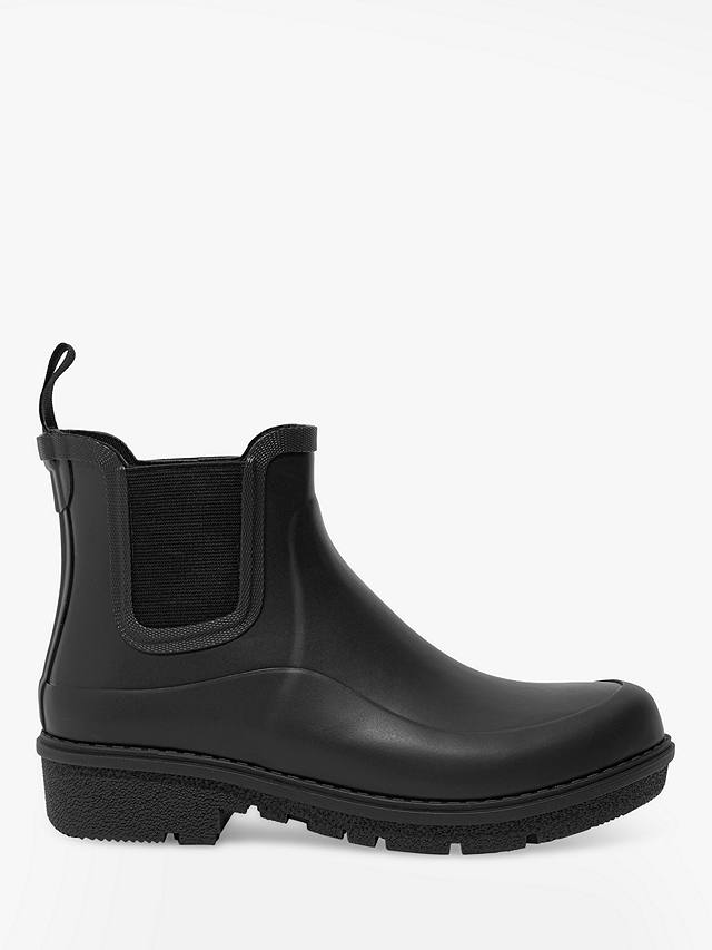 FitFlop WonderWelly Short Chelsea Wellington Boots, All Black