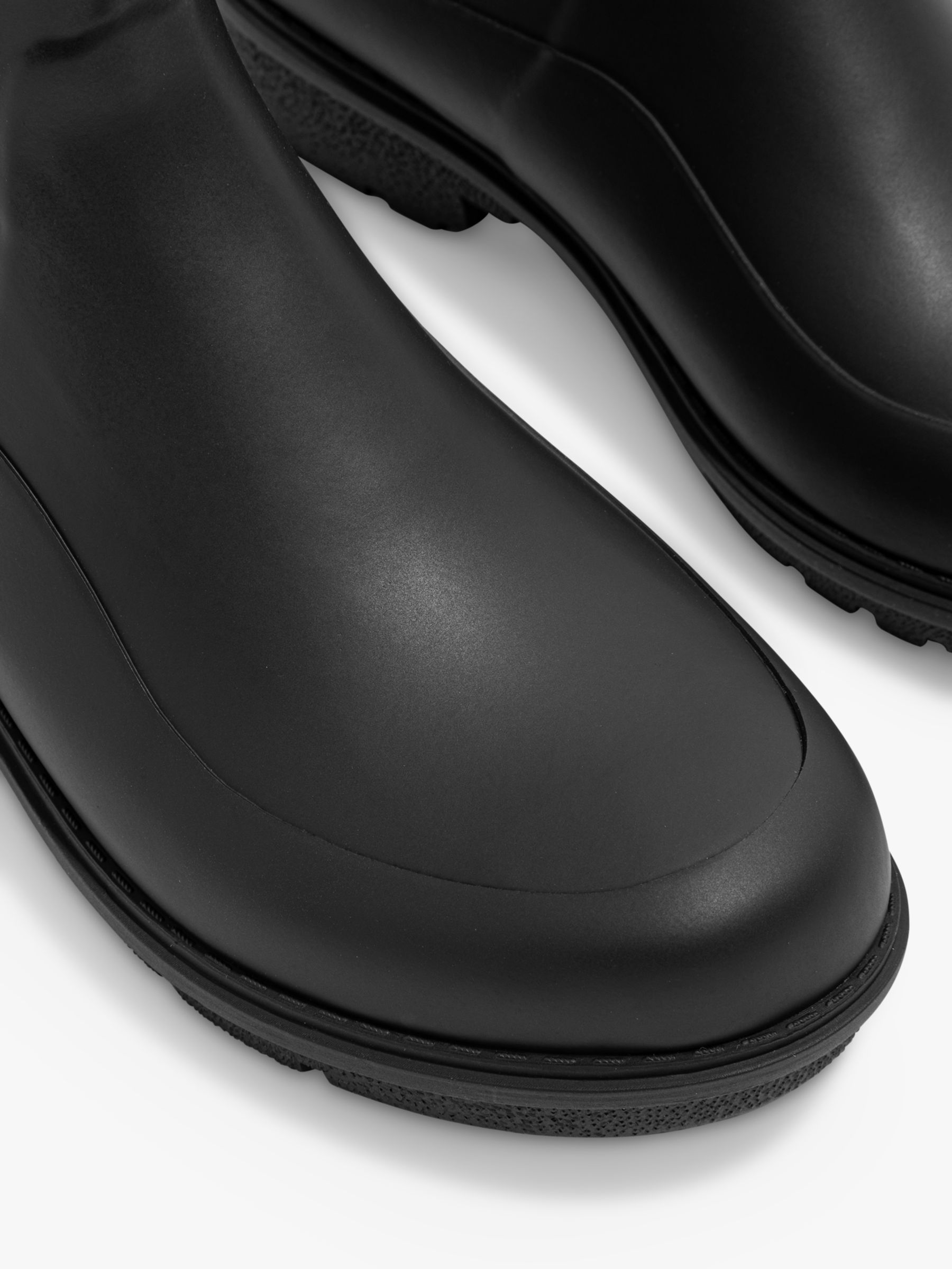 FitFlop WonderWelly Short Chelsea Wellington Boots, Black, 3