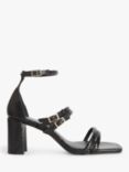 AND/OR Mystic Strappy Buckle Trim Sandals, Gaira Negro