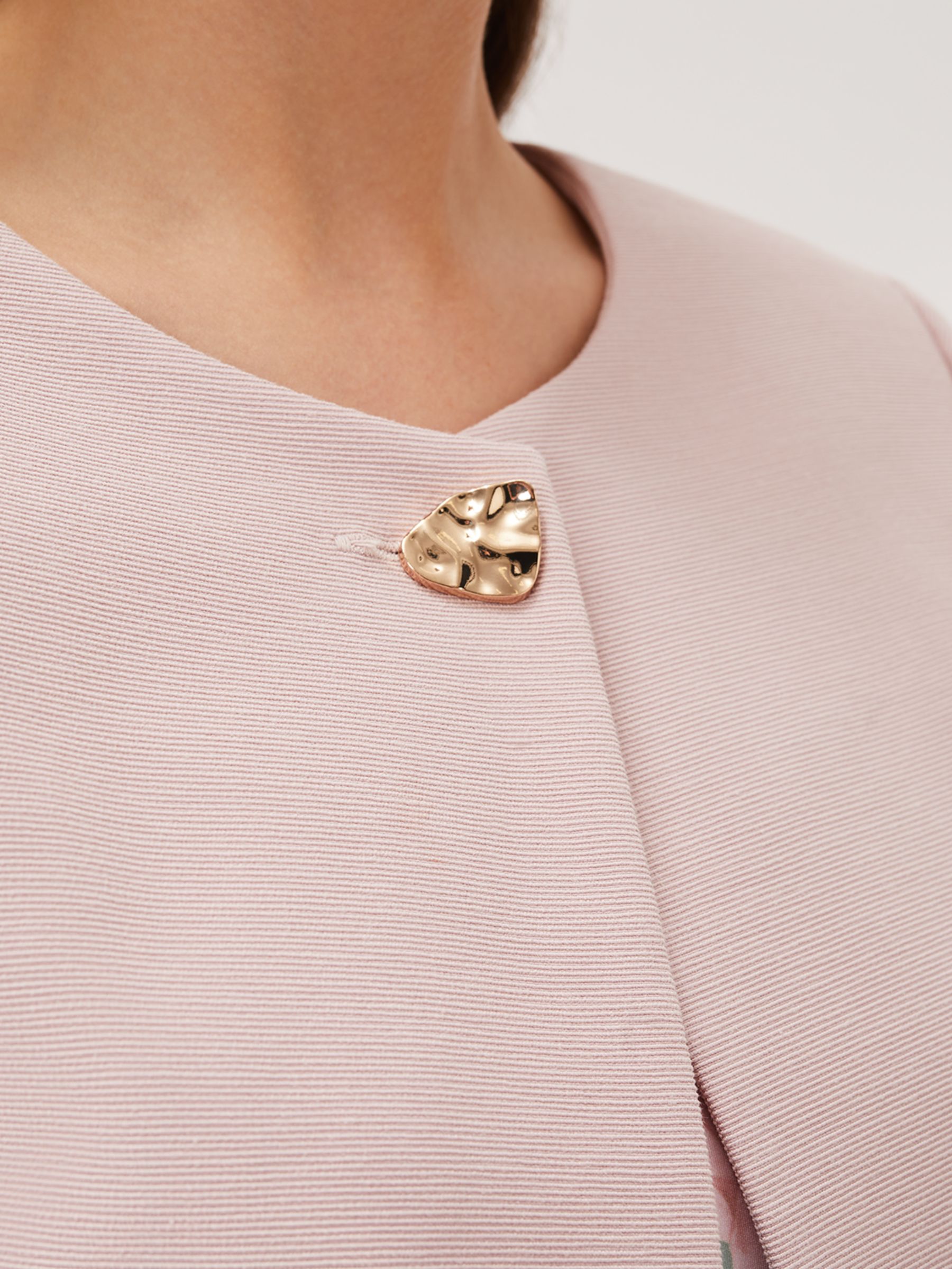 Phase Eight Cropped Tailored Jacket, Antique Rose at John Lewis & Partners