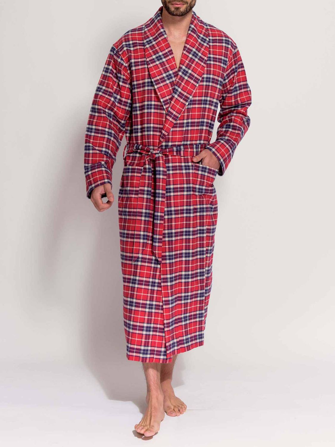 Buy British Boxers Brushed Cotton Tartan Dressing Gown Online at johnlewis.com