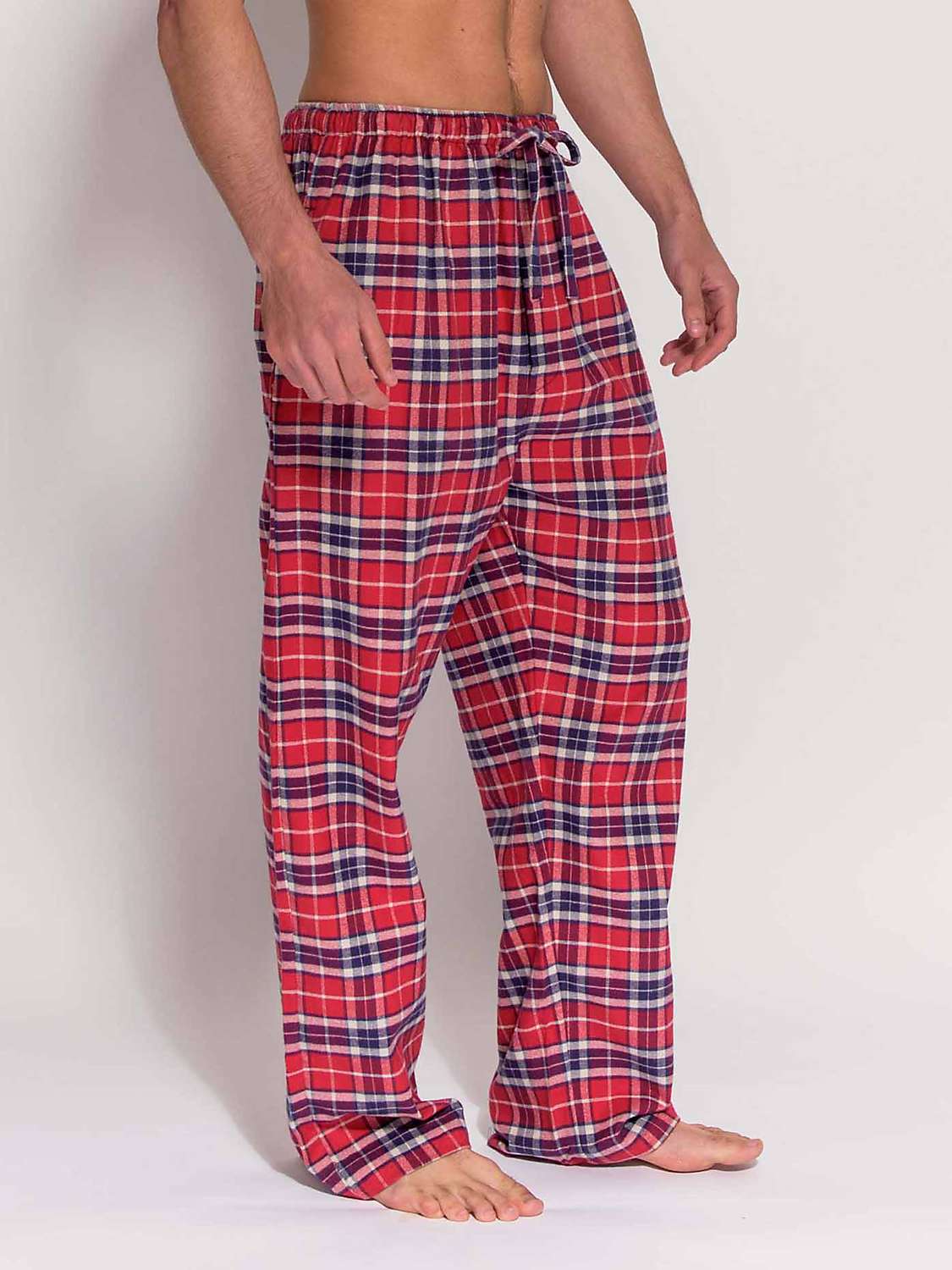 Buy British Boxers Brushed Cotton Tartan Pyjama Trousers Online at johnlewis.com