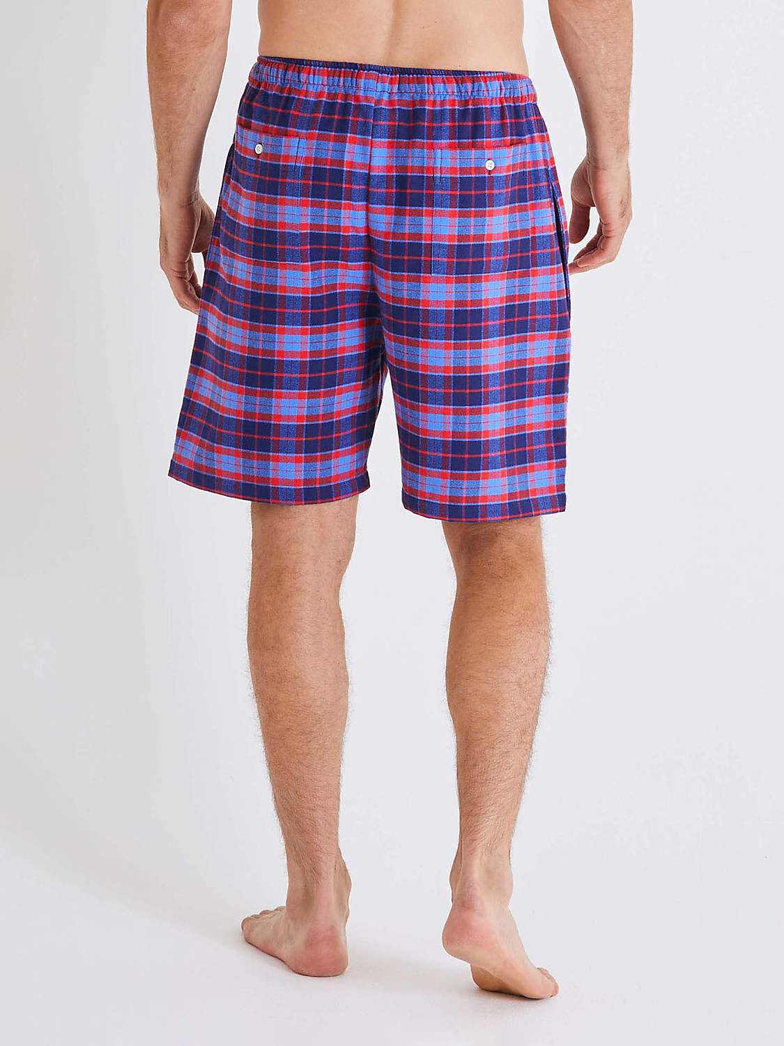 Buy British Boxers Tartan Print Brushed Cotton Pyjama Shorts Online at johnlewis.com