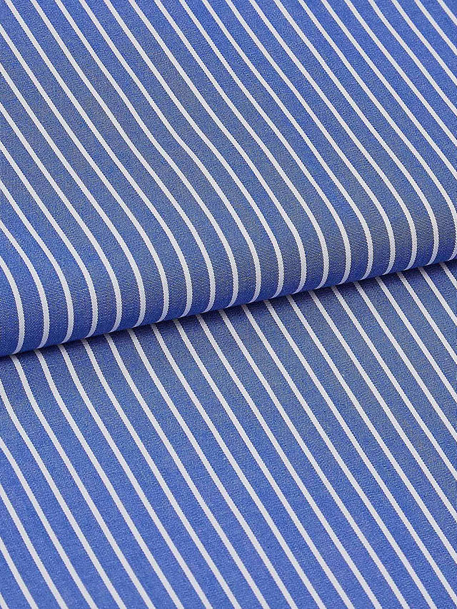 British Boxers Stripe Crisp Cotton Nightshirt, Blue