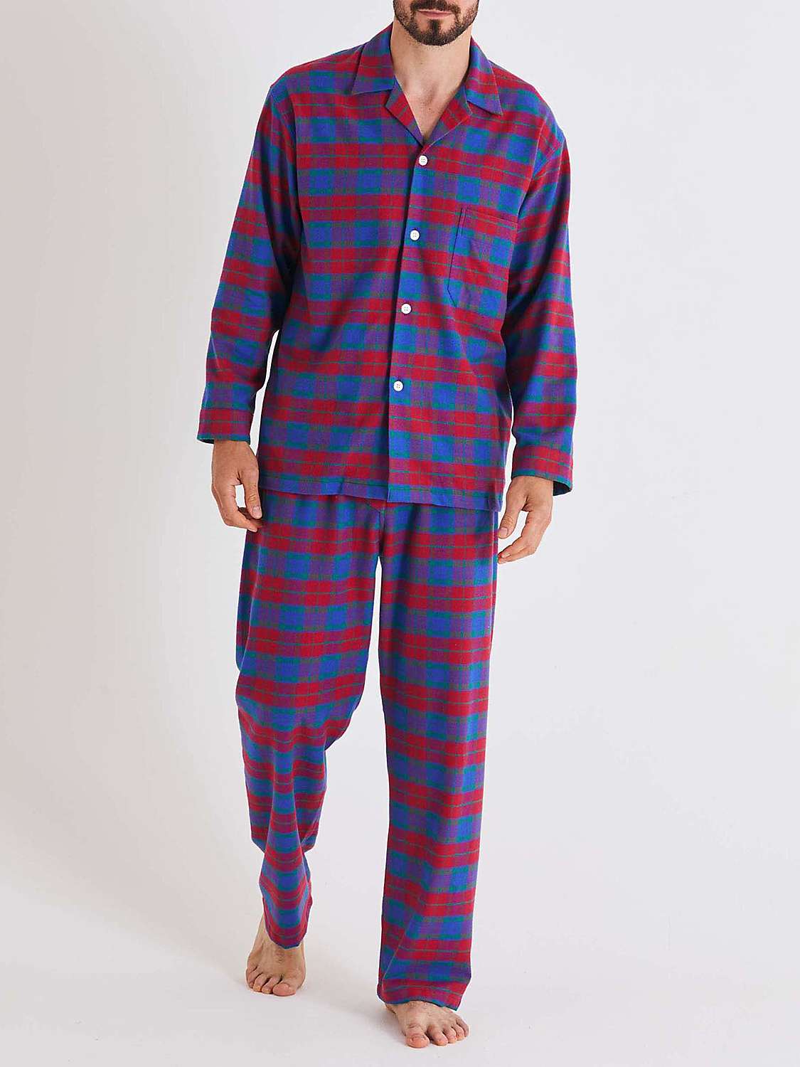 Buy British Boxers Tartan Brushed Cotton Pyjama Set Online at johnlewis.com