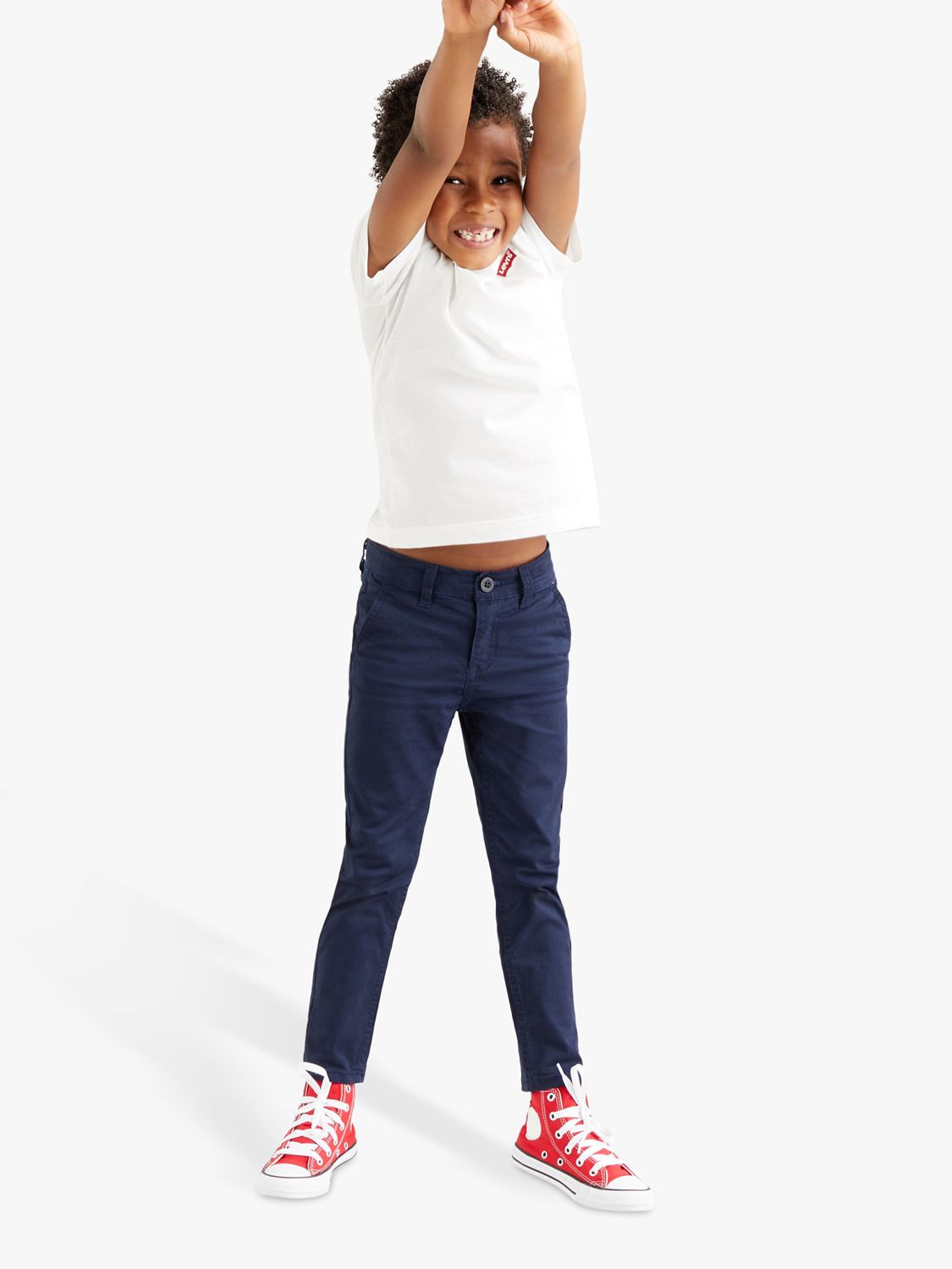Levi's Kids' 510 Skinny Fit Chinos, Navy, 8 years