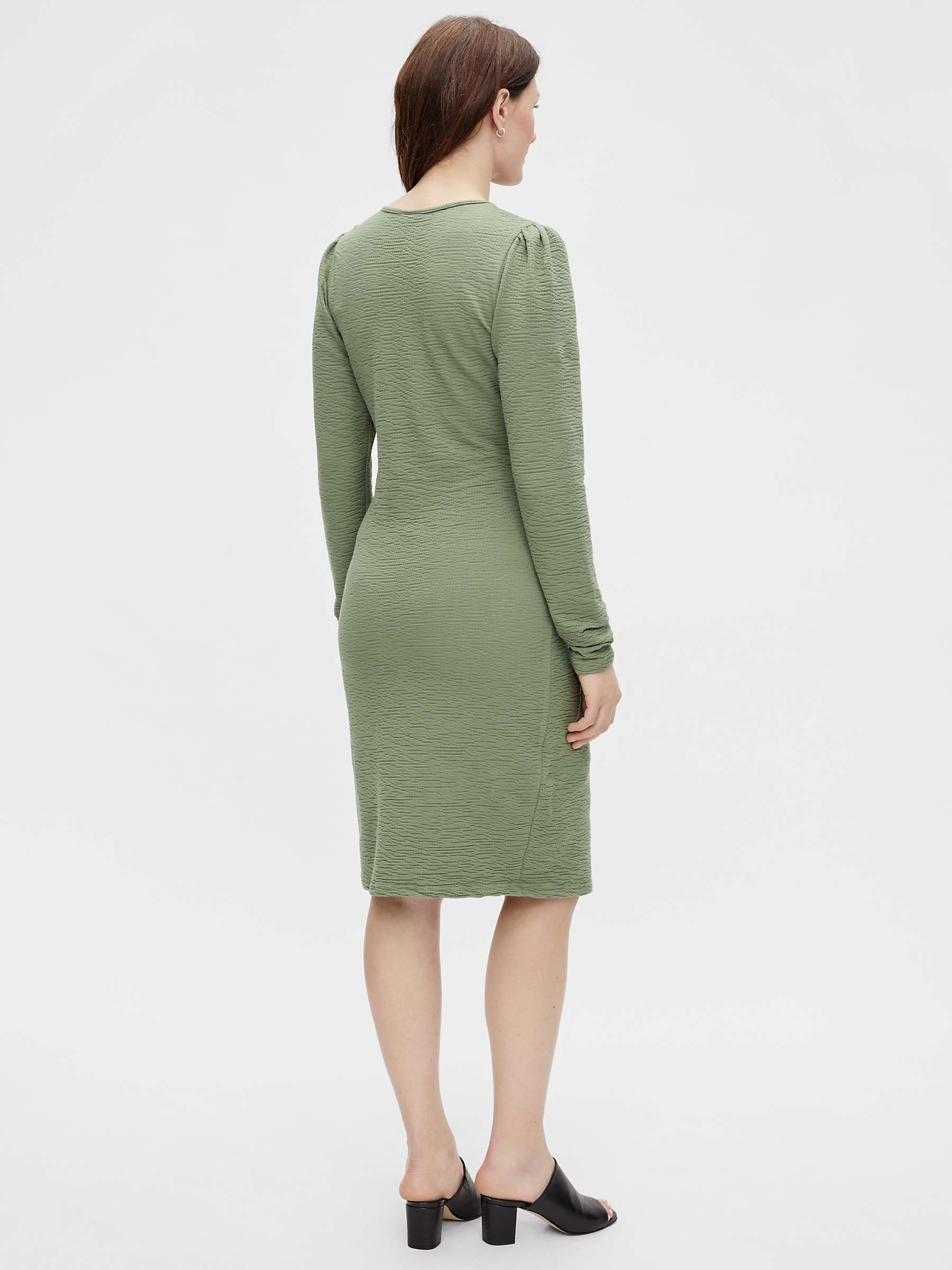 Buy Mamalicious Asia Tess Maternity Dress, Hedge Green Online at johnlewis.com