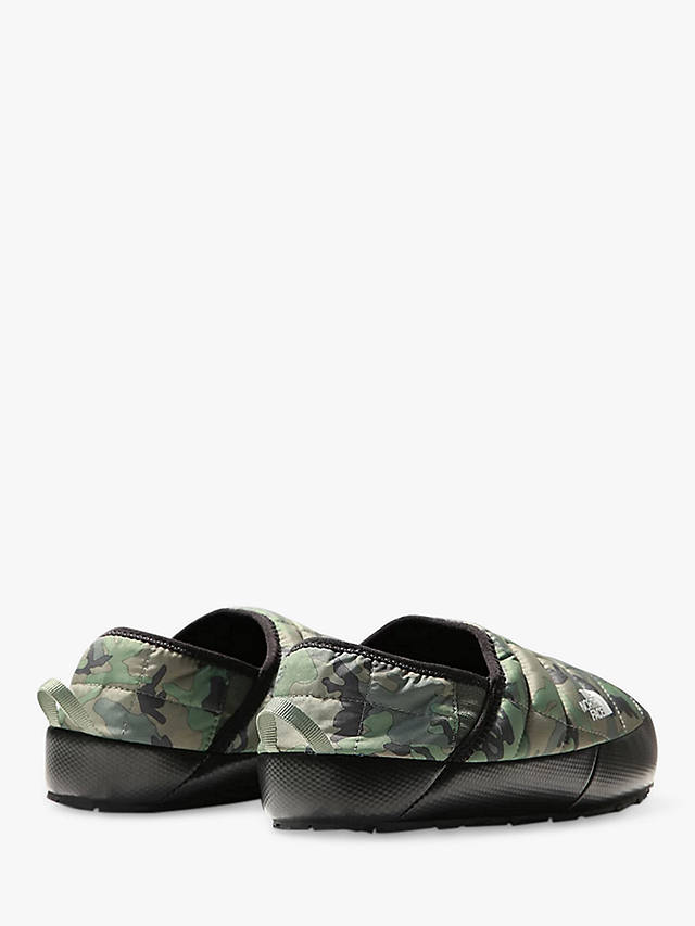 The North Face Thermoball Traction V Men's Mules, Thyme Brushwood Camo Print/Thyme