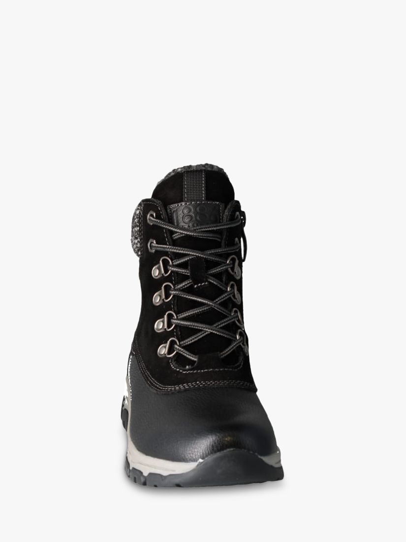 Josef Seibel Wynter 02 Leather Walking Boots, Black, 3