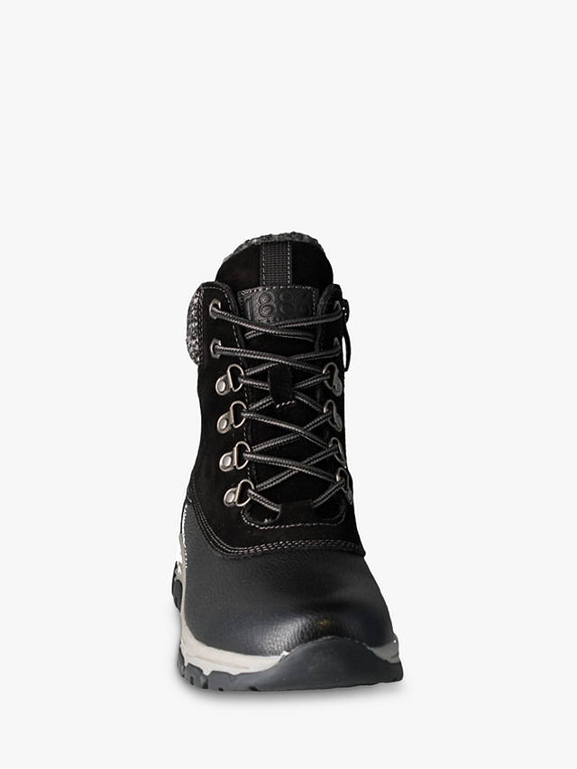 Josef Seibel Wynter 02 Leather Walking Boots, Black