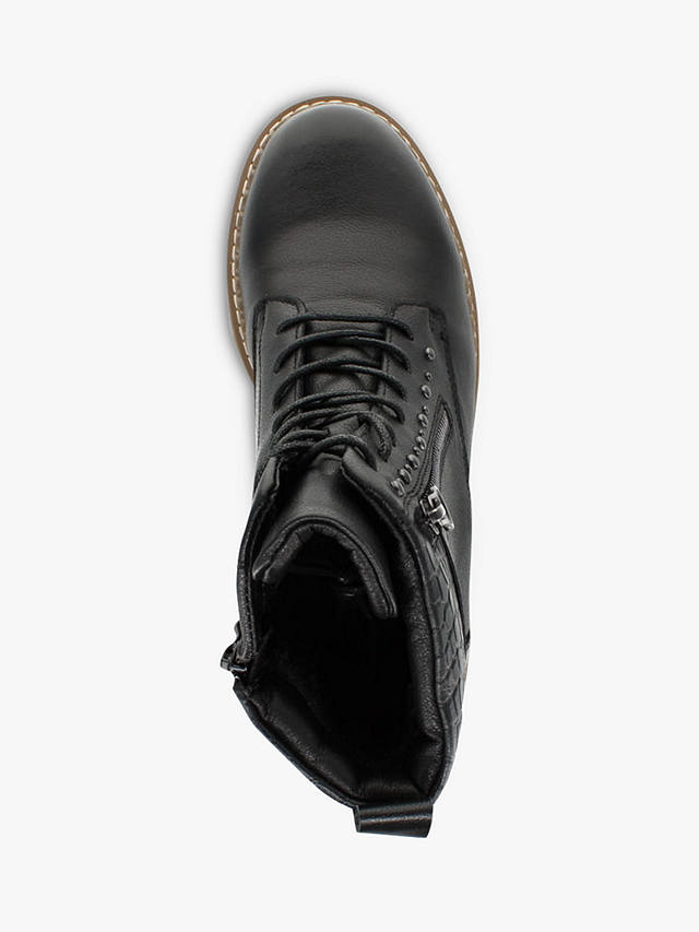 Josef Seibel Waylynn 02 Leather Block Heel Waterproof Boots, Black