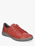 Josef Seibel Caren 42 Leather Lace Up Trainers, Red