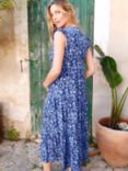 Isabella Oliver Andel Woodland Floral Tiered Maternity Dress, Blue