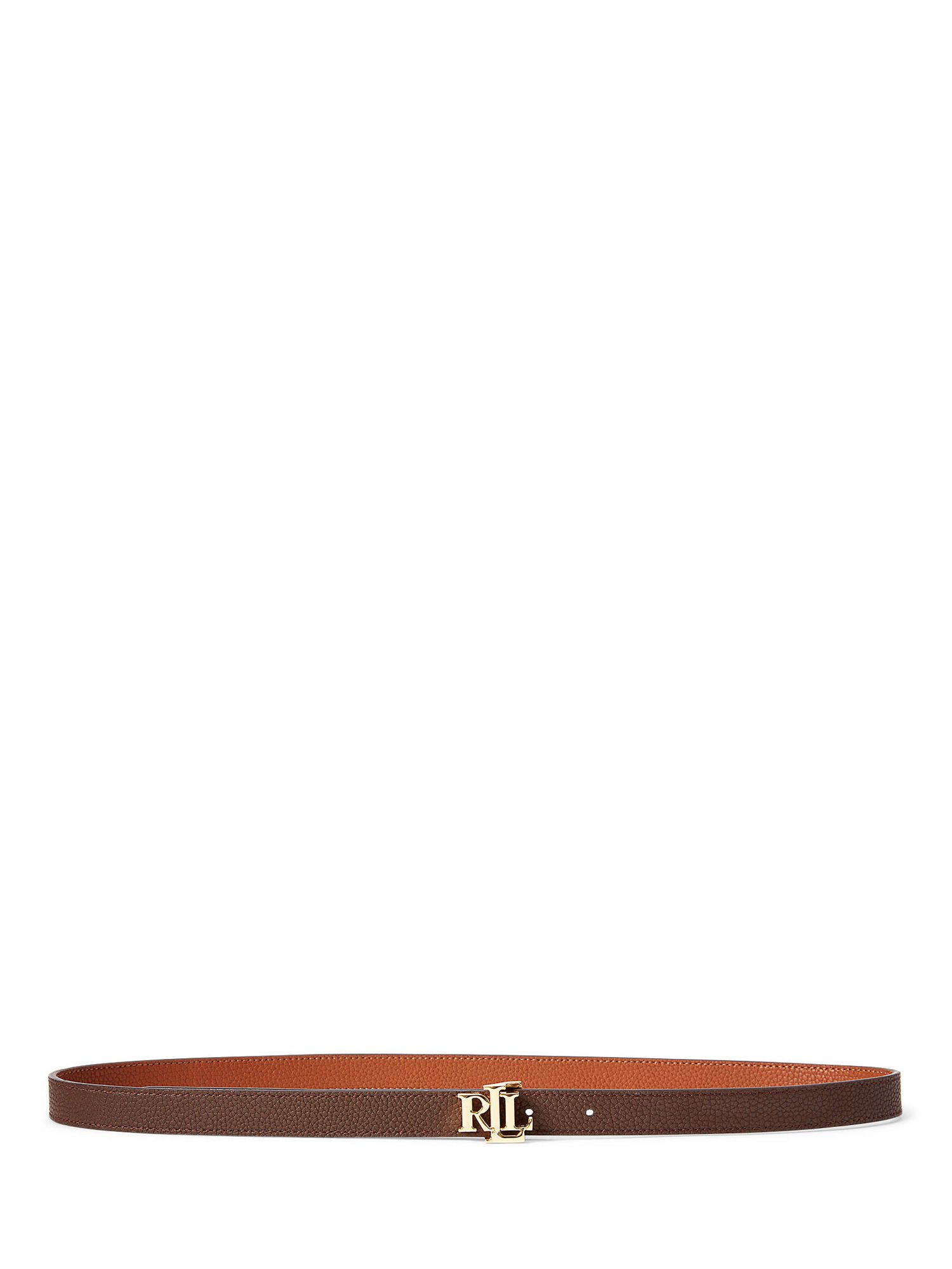 Lauren Ralph Lauren 20 Reversible Leather Belt, Lauren Tan/Brown, XS
