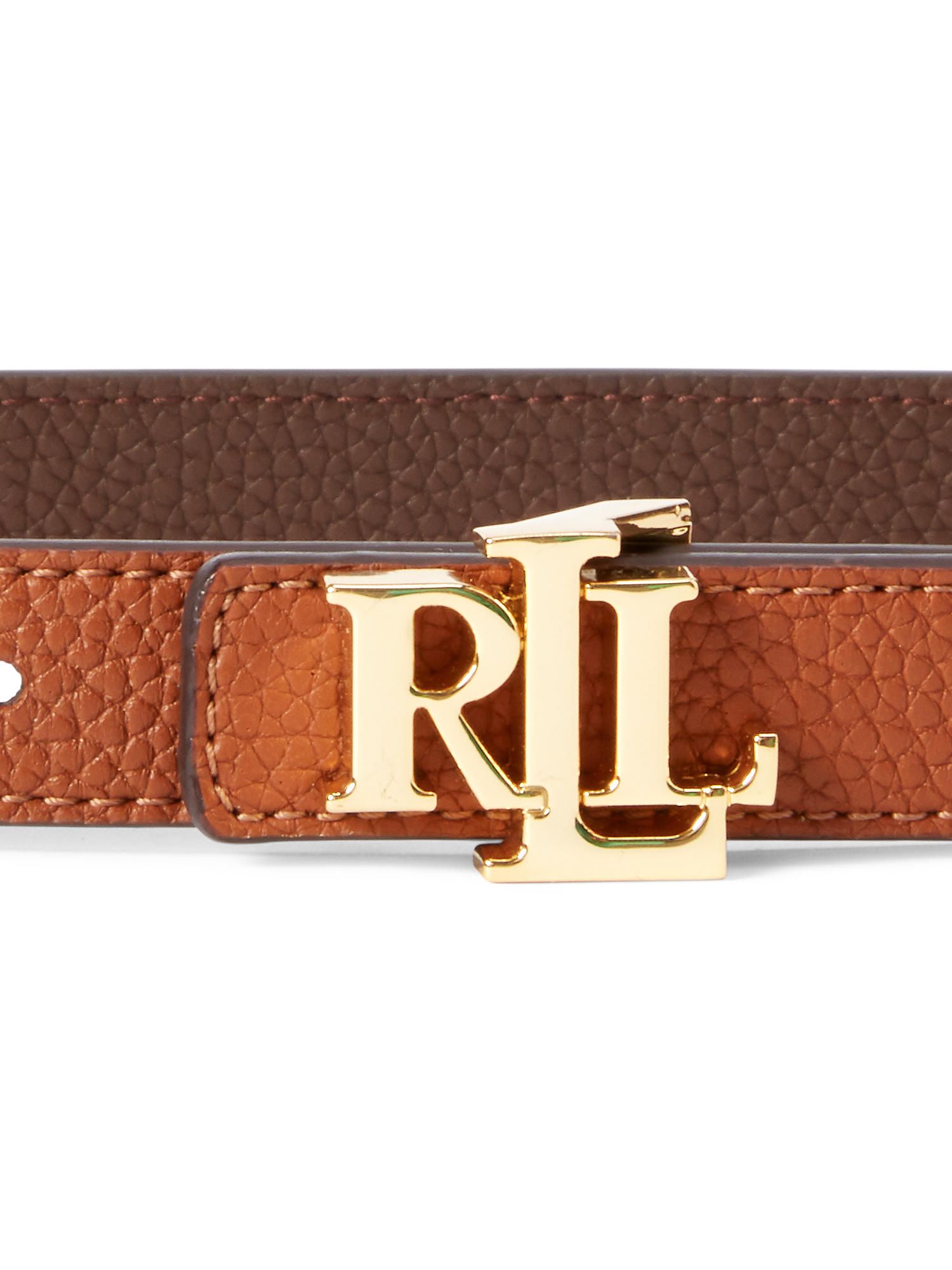 Lauren Ralph Lauren 20 Reversible Leather Belt, Lauren Tan/Brown, XS