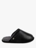 Just Sheepskin Cooper Leather Mule Slippers, Black