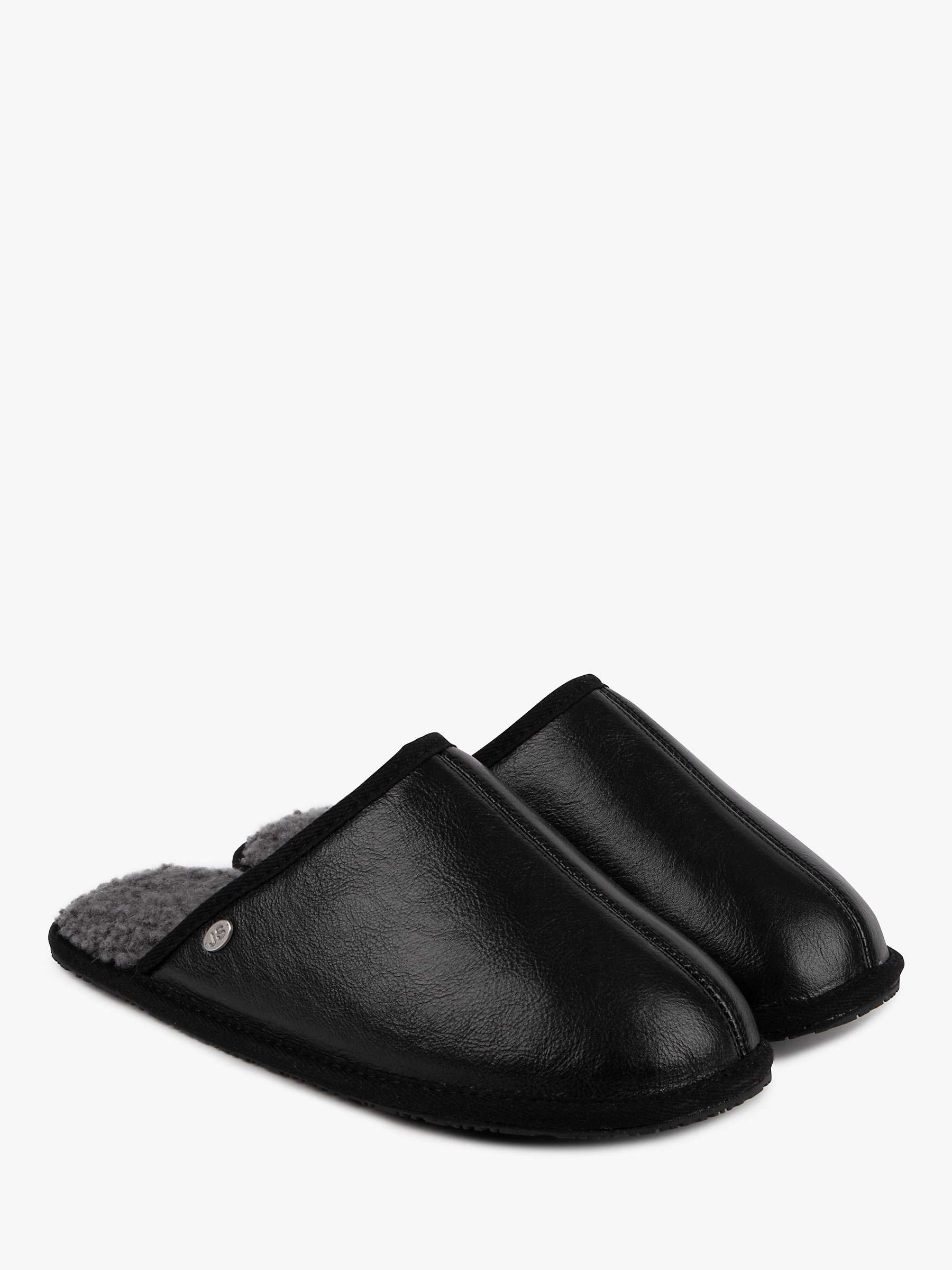 Buy Just Sheepskin Cooper Leather Mule Slippers Online at johnlewis.com