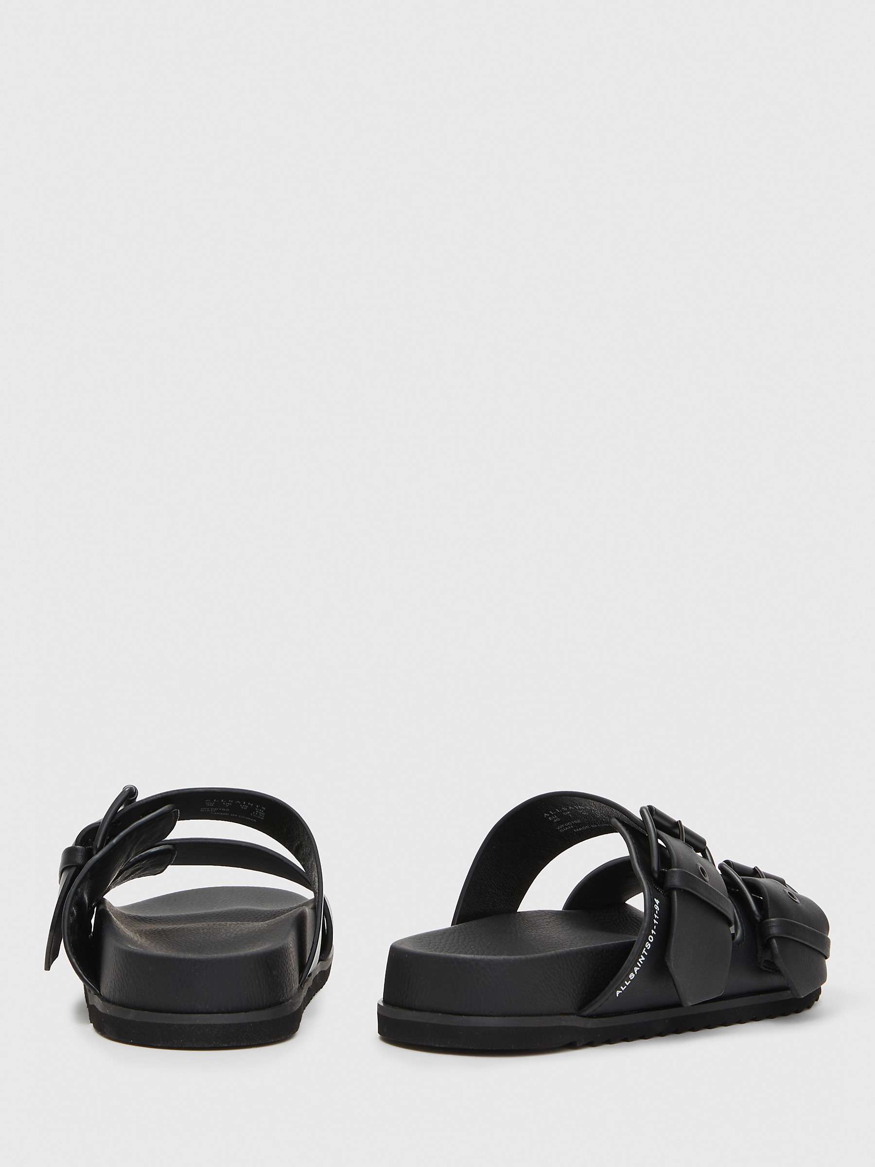 Buy AllSaints Sian Leather Buckle Sandals Online at johnlewis.com