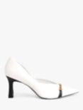 CHARLES & KEITH Chain Detail Court Shoes, White/Black
