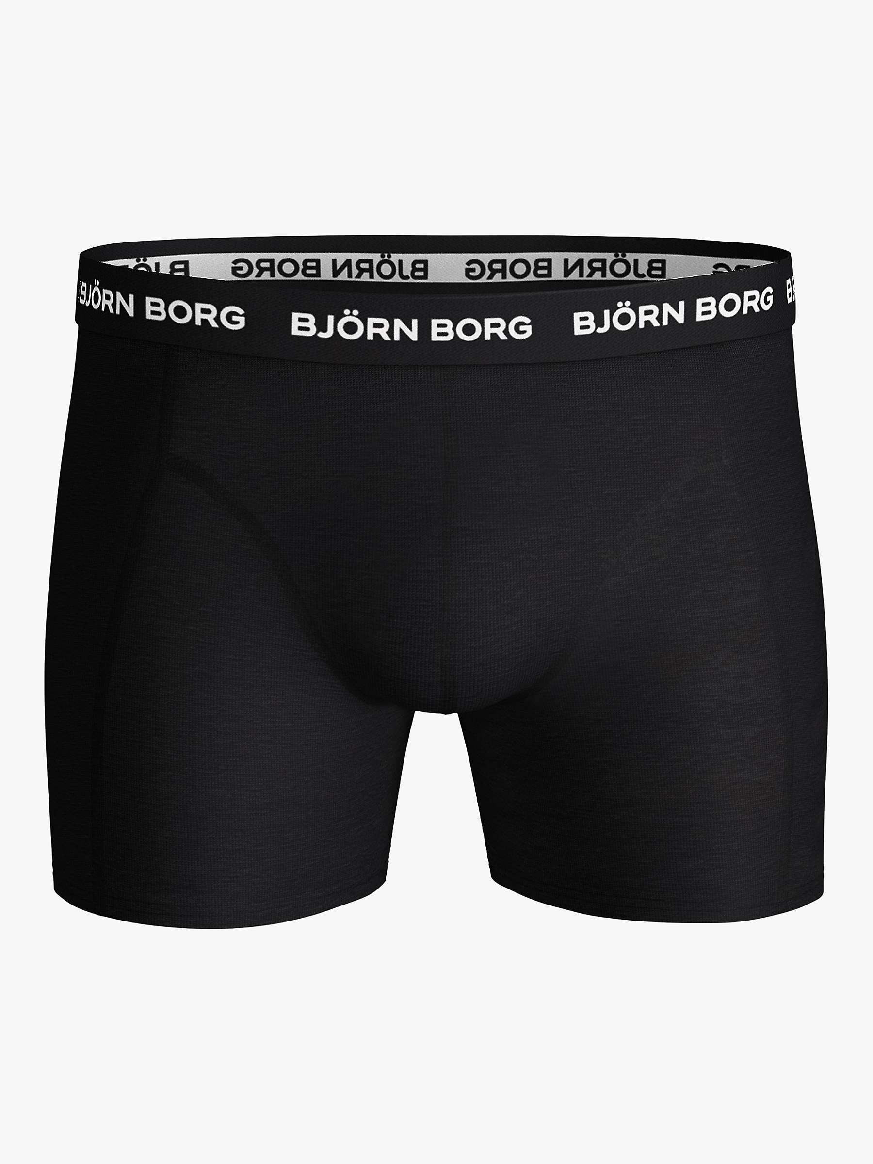 Buy Björn Borg Logo Band Essential Trunk, Pack of 3, Black Online at johnlewis.com