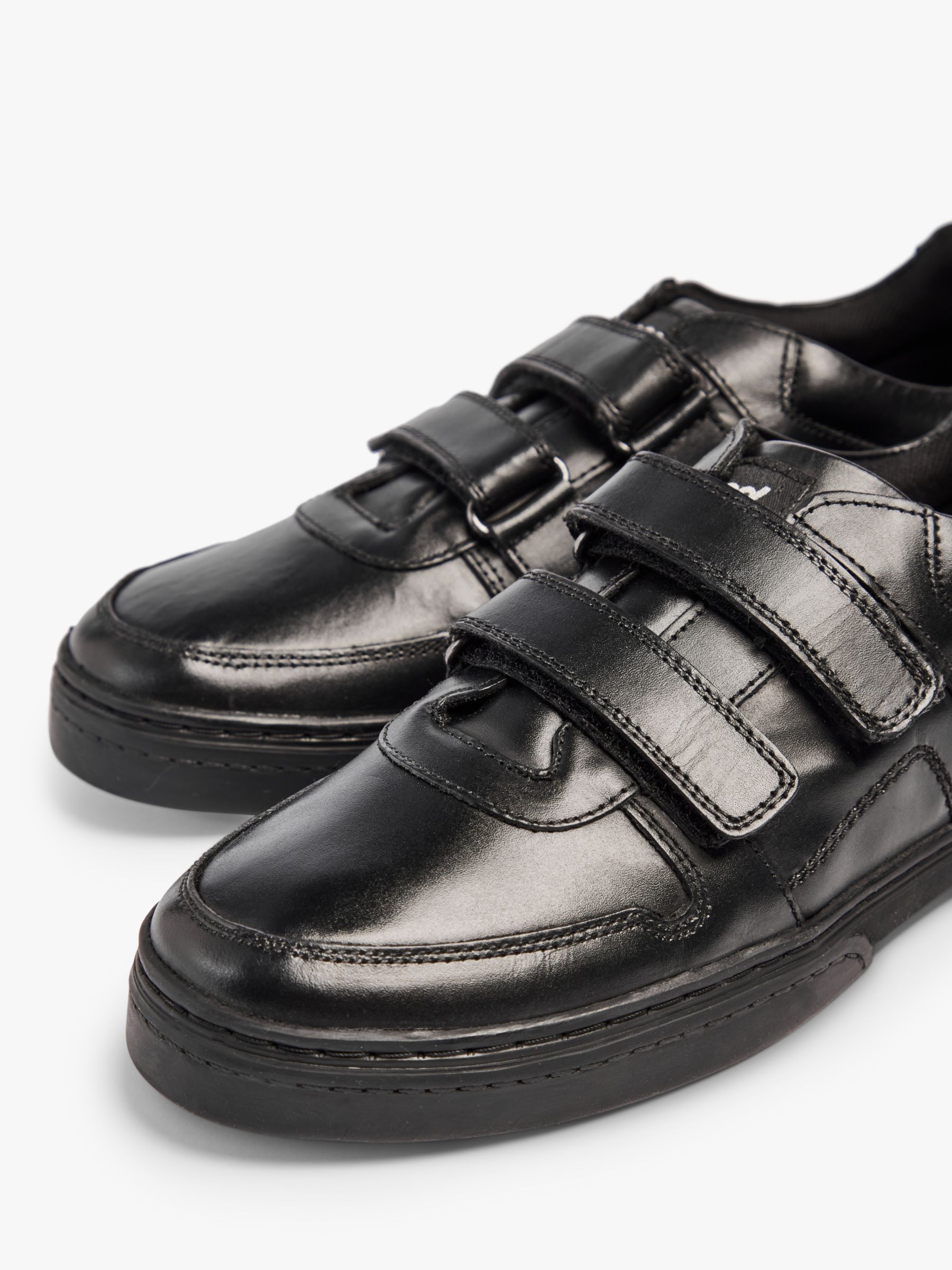 Pod Kids' Callum Leather School Shoes, Black, 10 Jnr