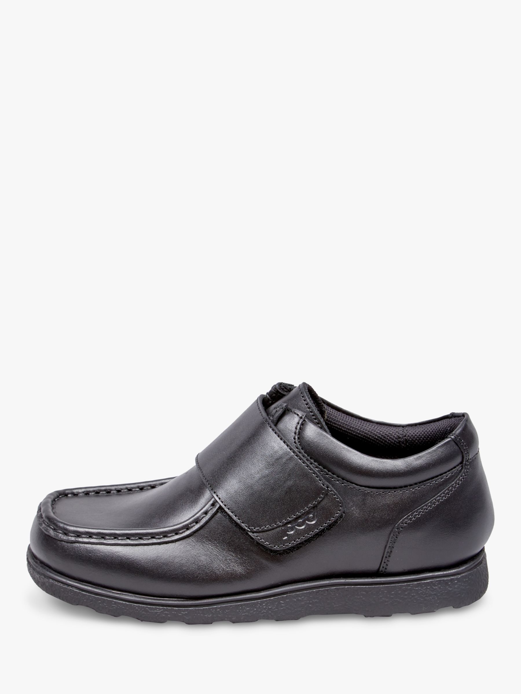 Pod Kids' Vance Leather School Shoes, Black at John Lewis & Partners