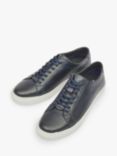 Pod Louis Leather Cupsole Trainers, Navy