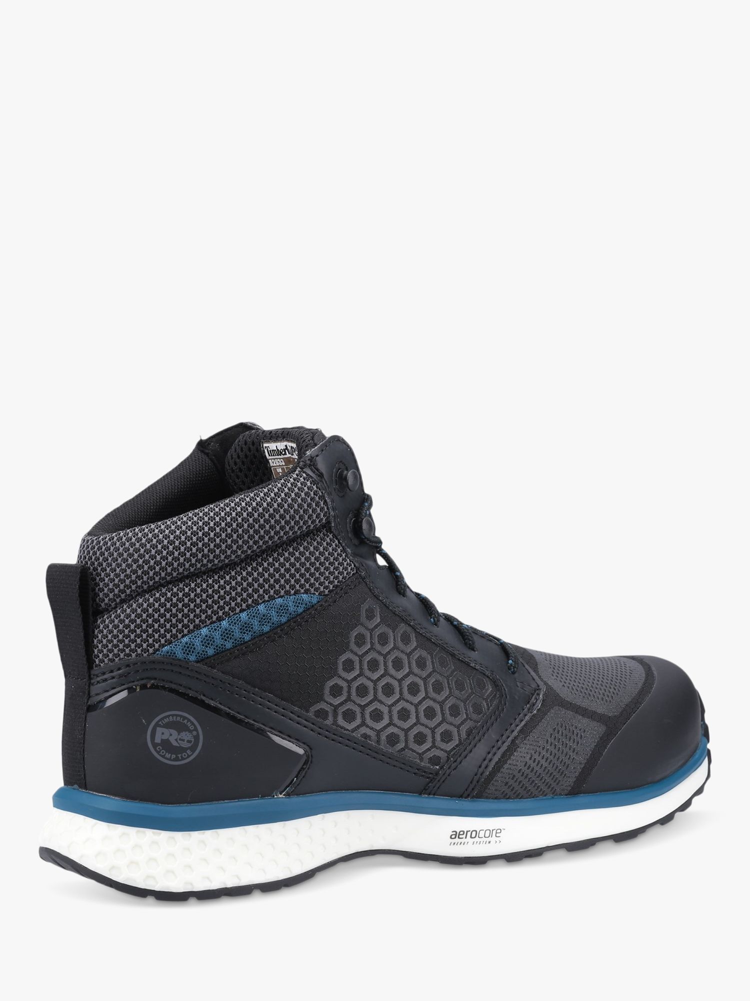 Timberland Pro Reaxion Composite Toe Work Boots, Black/Blue at John ...