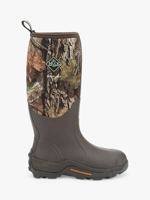 Muck Woody Max Cold-Conditions Hunting Boots, Moss at John Lewis & Partners
