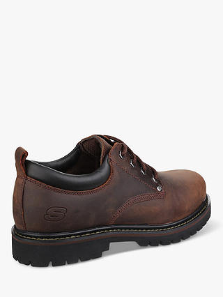 Skechers Leather Tom Cats Lace Up Oxford Shoes, Dark Brown