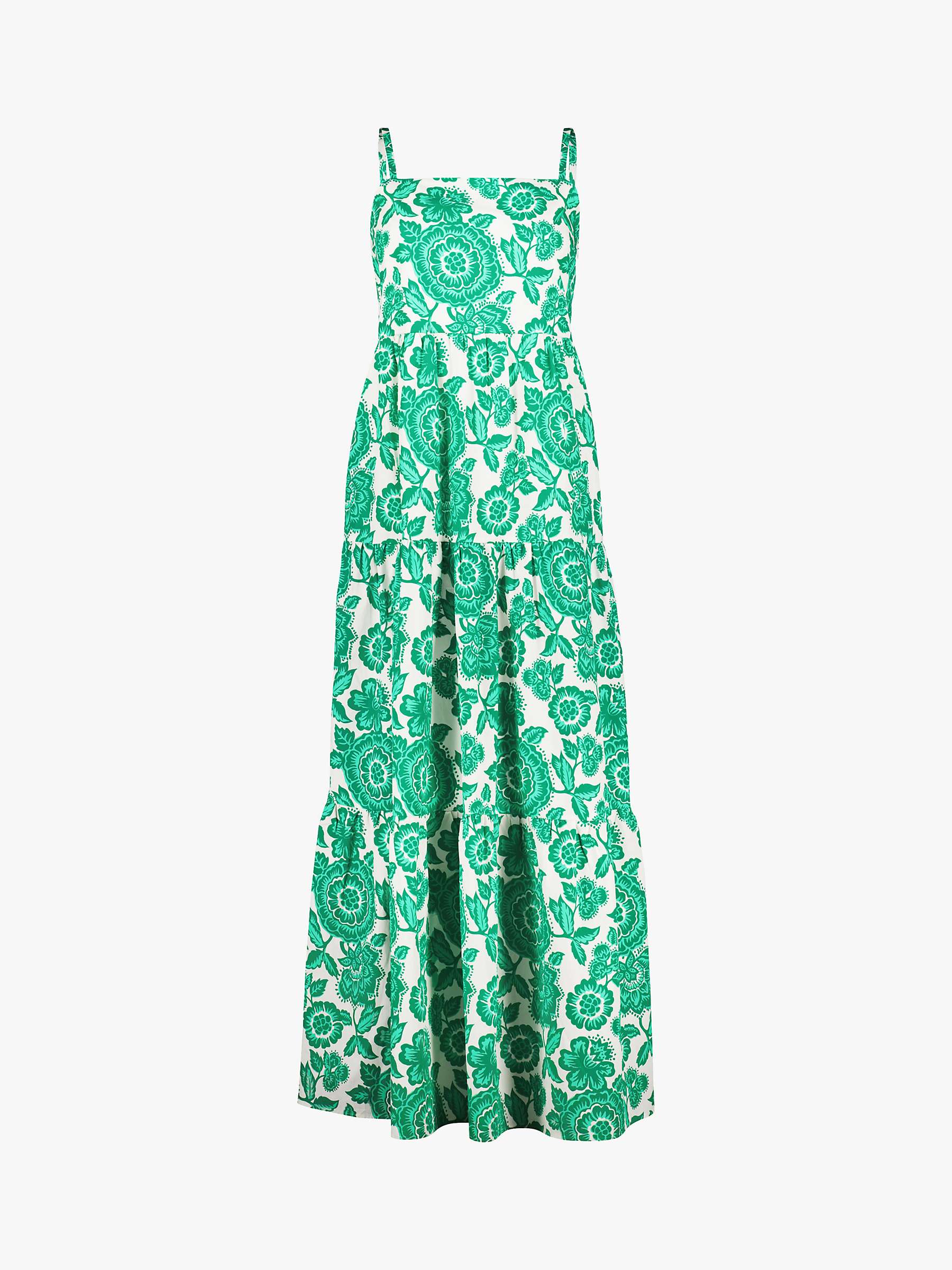 Buy Baukjen Montserrat Floral Maxi Dress, Green Florence Online at johnlewis.com
