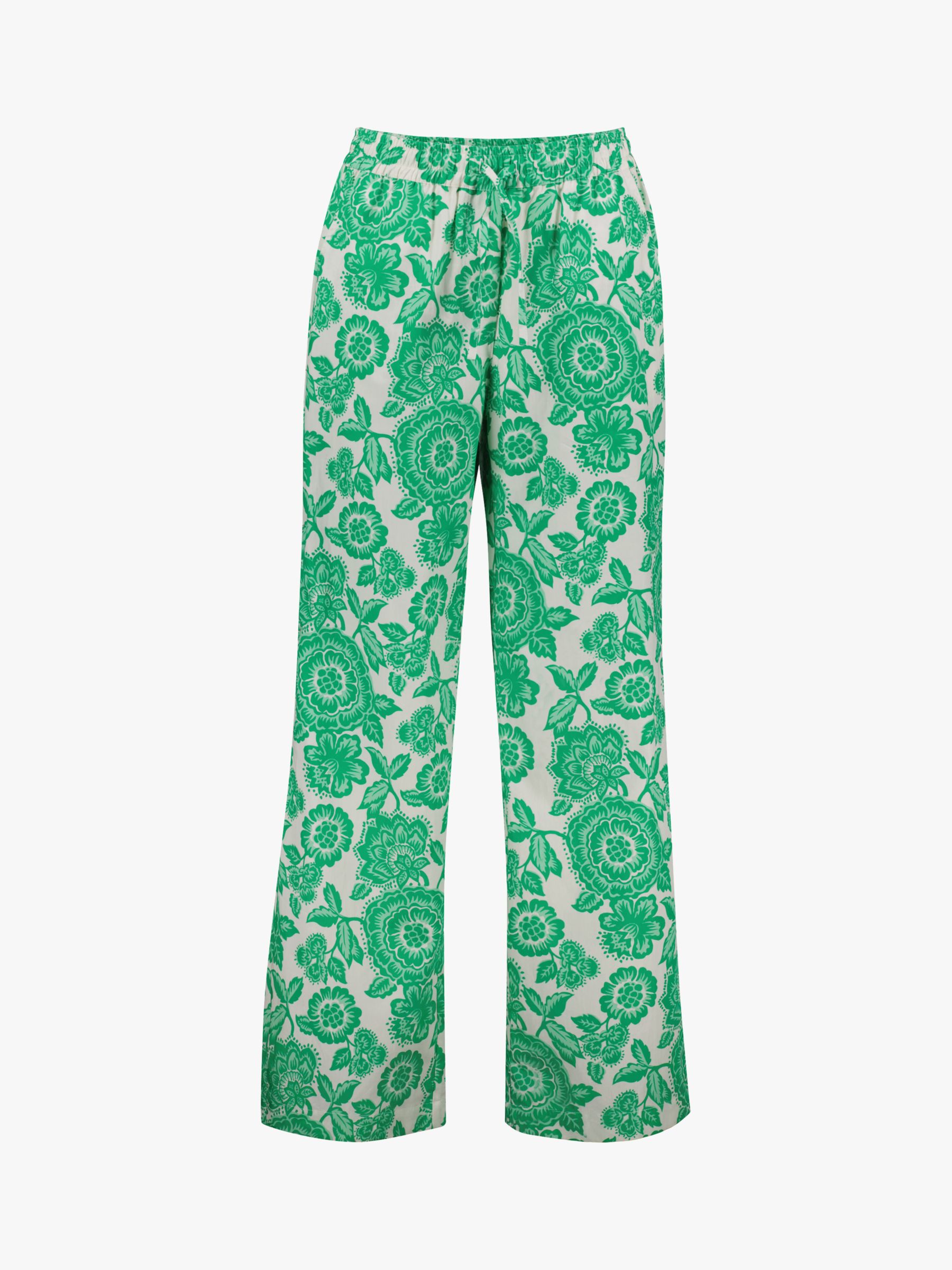 Baukjen Montserrat Organic Cotton Trousers, Green at John Lewis & Partners