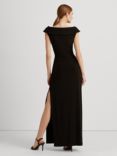 Lauren Ralph Lauren Leonidas Floor Length Column Gown, Black